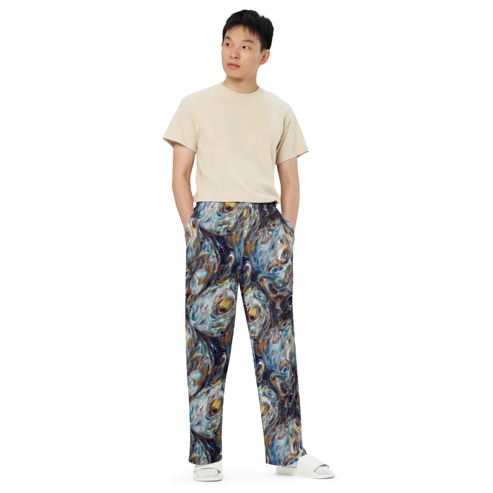 Mercury Bloom on Wide-Leg Pants — Front