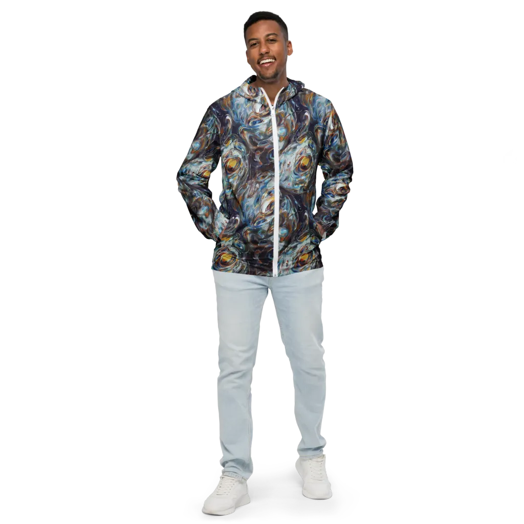 Mercury Bloom on Men's Windbreaker — Front