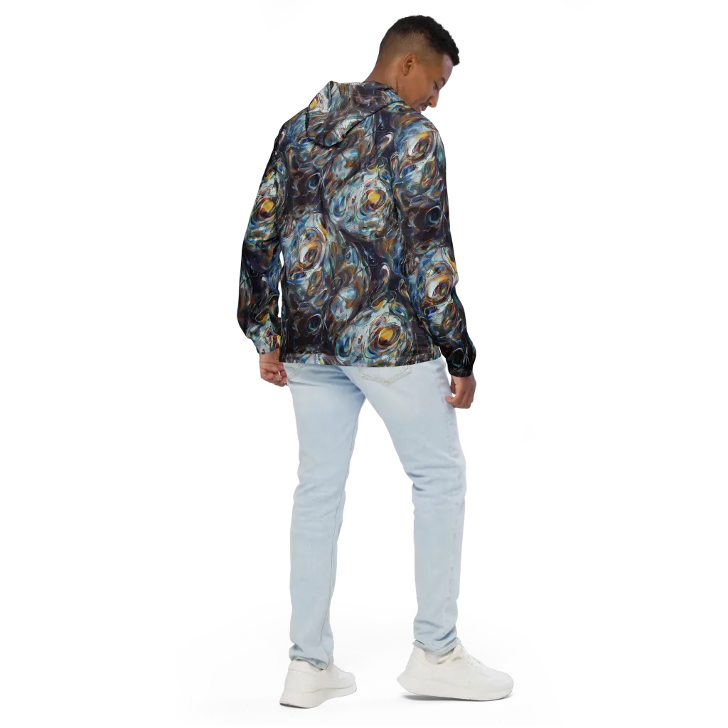 Mercury Bloom on Men's Windbreaker — Back