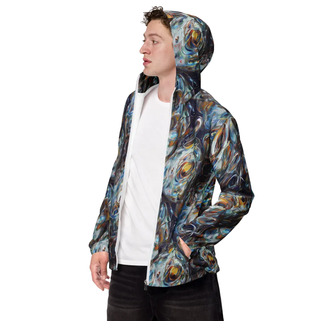 Mercury Bloom on Men's Windbreaker — Left Front