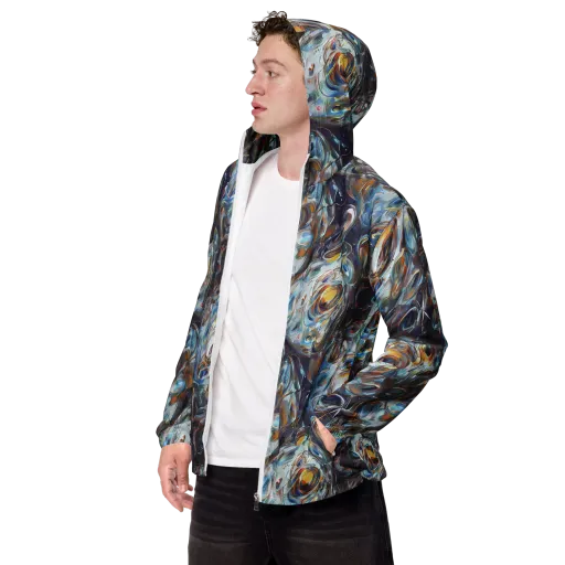 Mercury Bloom on a Men's Windbreaker