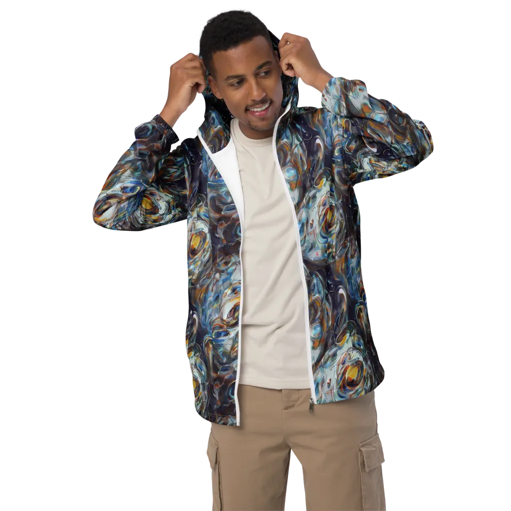 Mercury Bloom on Men's Windbreaker — Front
