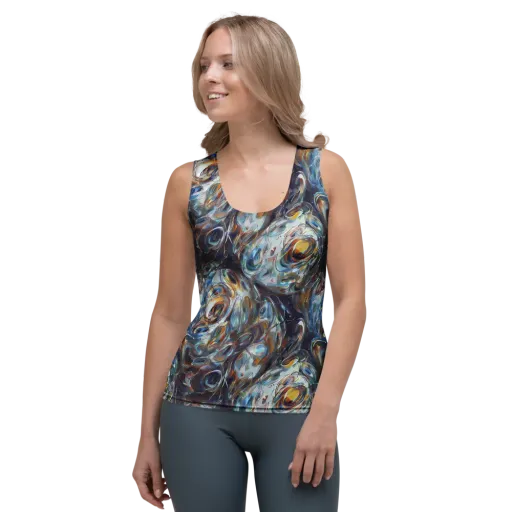Mercury Bloom on a Women's Tank Top