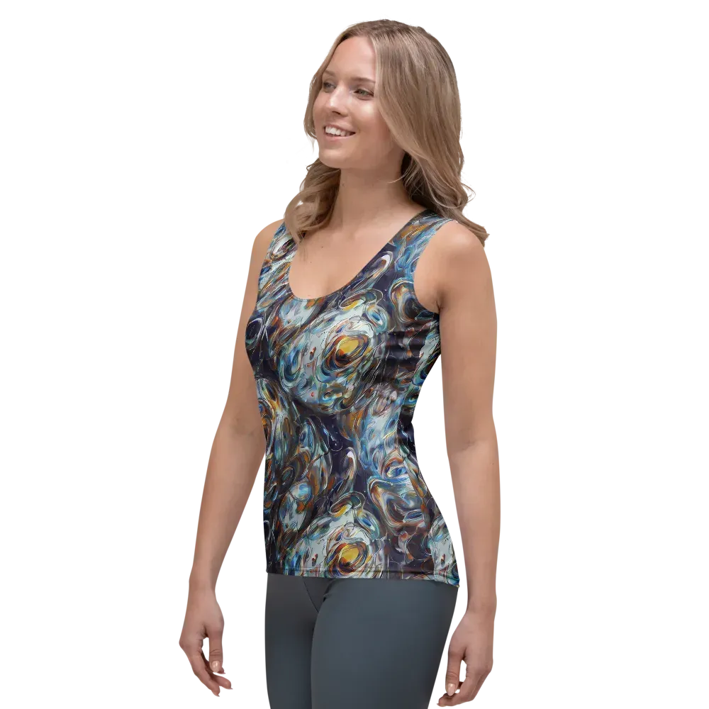 Mercury Bloom on Women's Tank Top — Left Front