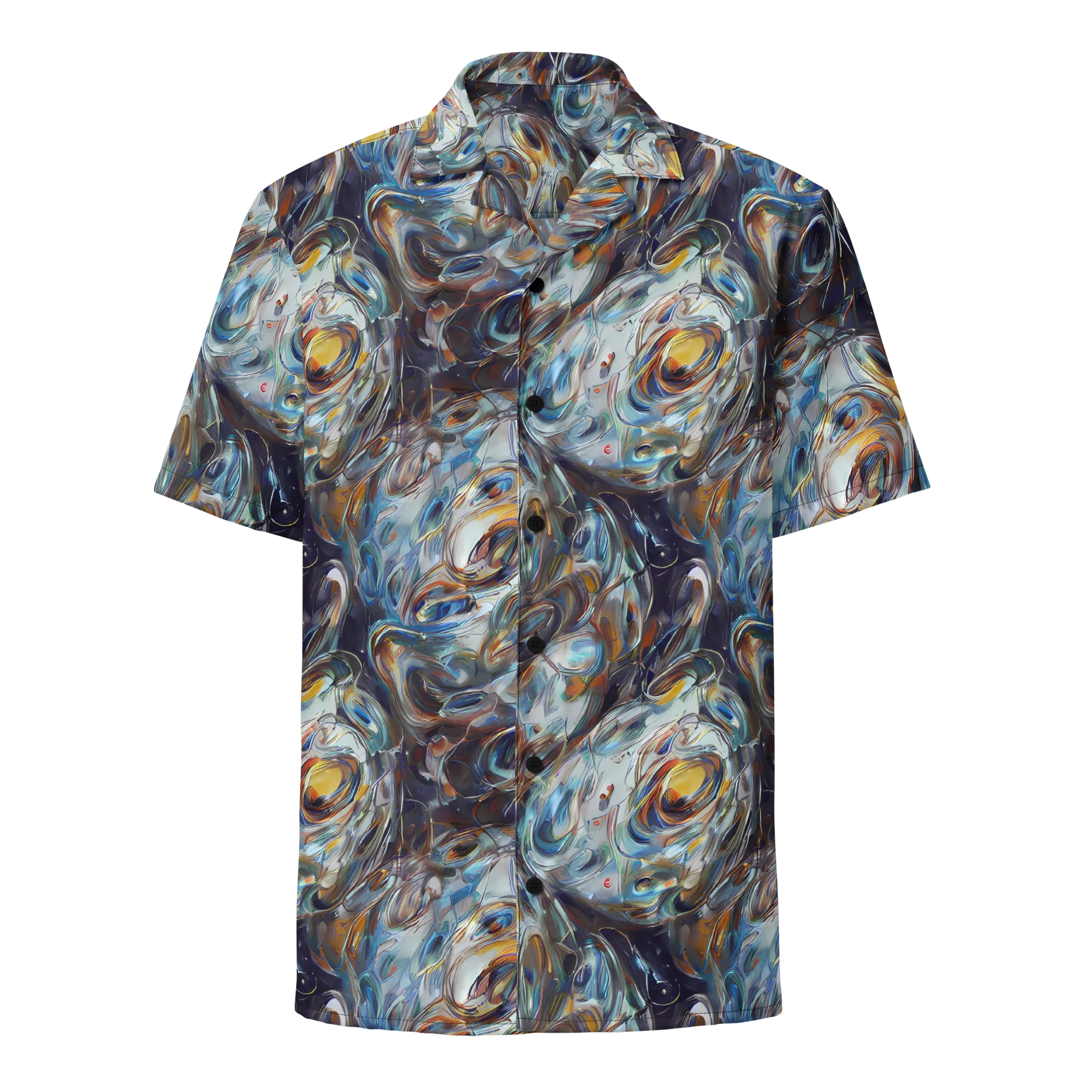 Mercury Bloom on Button Shirt — Front