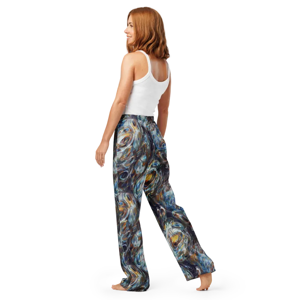 Mercury Bloom on Women's Pajama Pants — Back