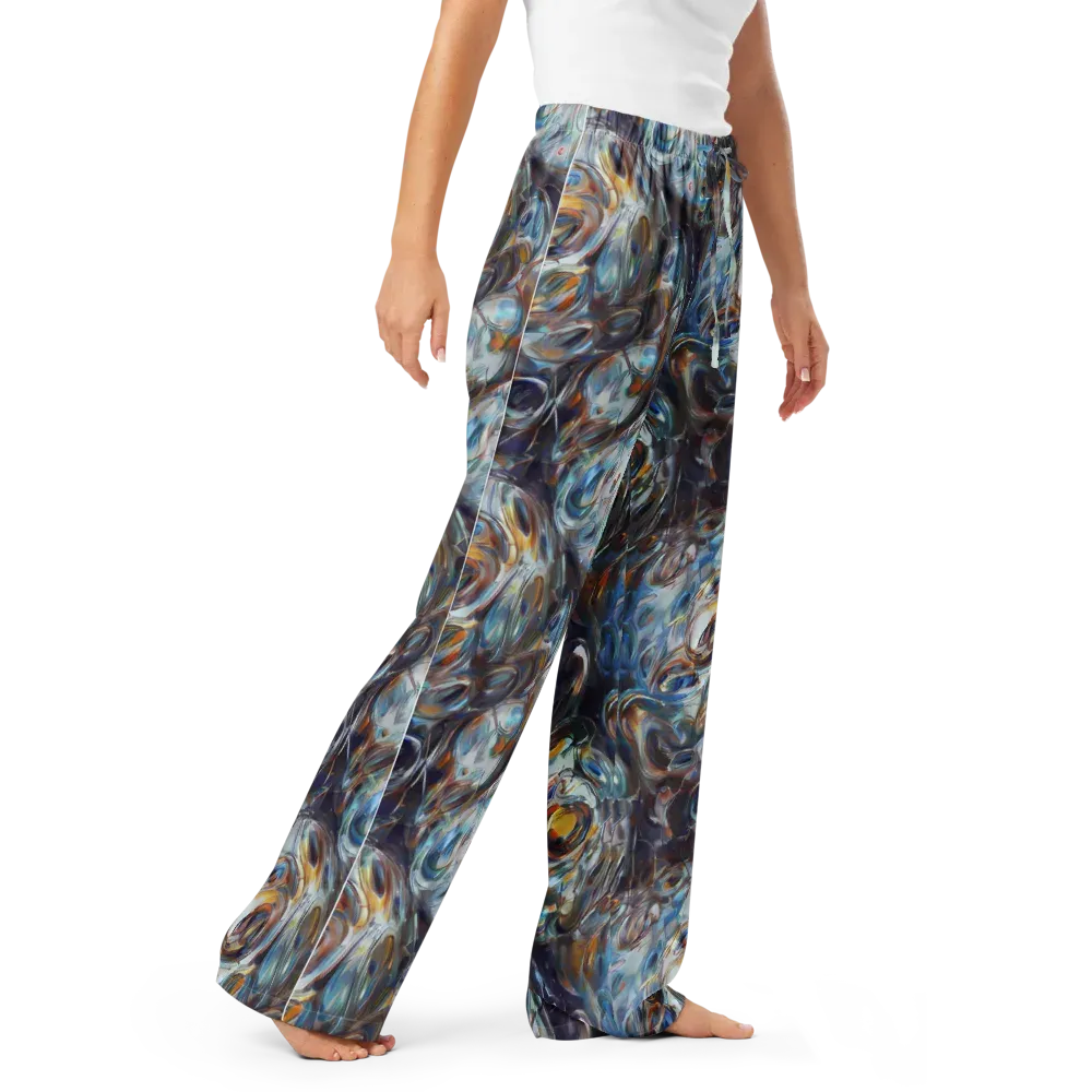 Mercury Bloom on Women's Pajama Pants — Right Front