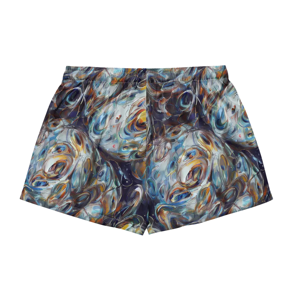 Mercury Bloom on Women's Pajama Shorts — Back