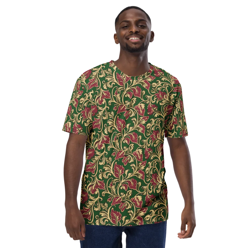 Emerald Rococo on Men's Crew Neck T-Shirt — Front