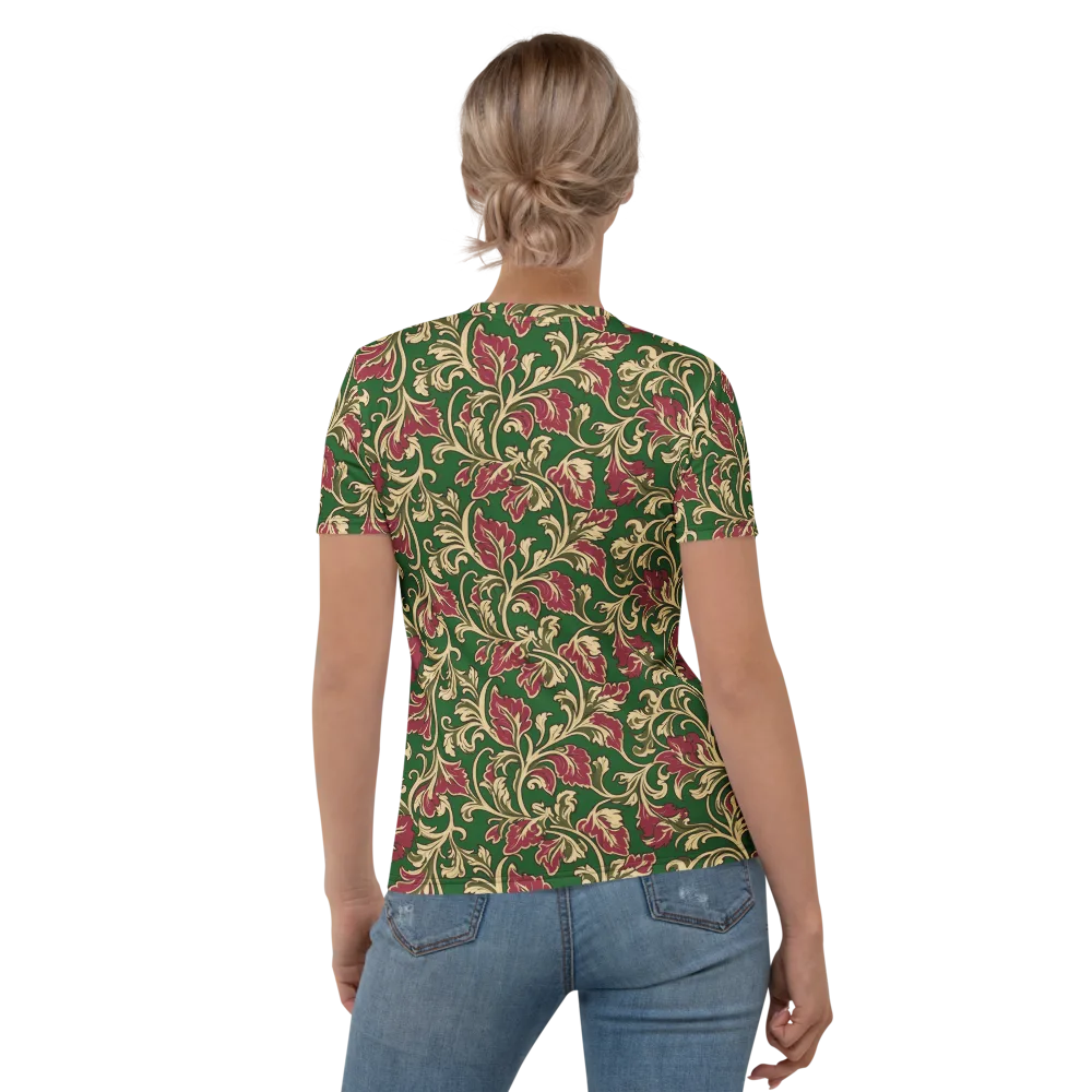 Emerald Rococo on Women's Crew Neck T-Shirt — Back