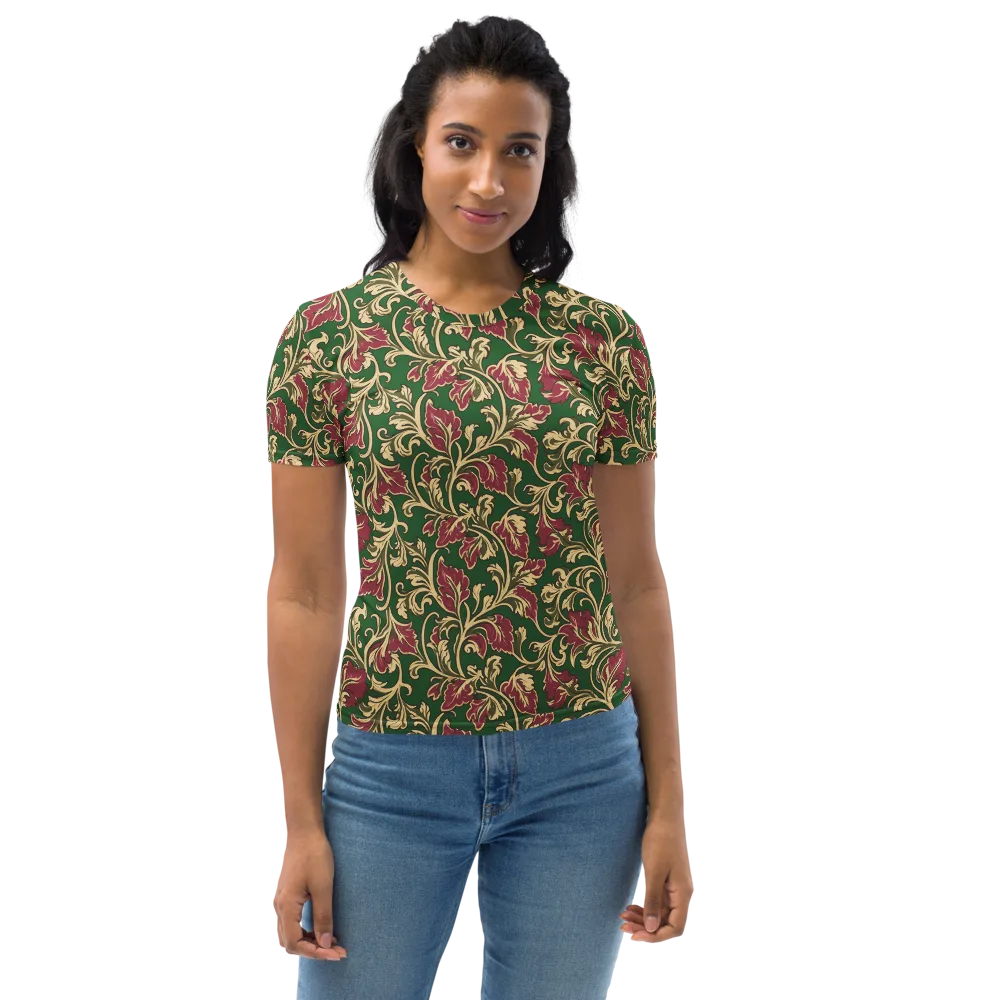 Emerald Rococo on Women's Crew Neck T-Shirt — Front