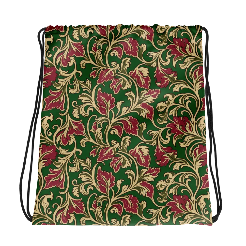 Emerald Rococo on Drawstring Bag — Photo