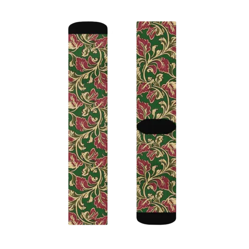 Emerald Rococo on a Socks