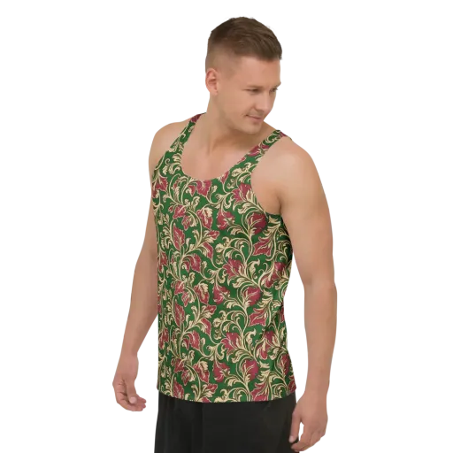 Emerald Rococo on a Men's Tank Top