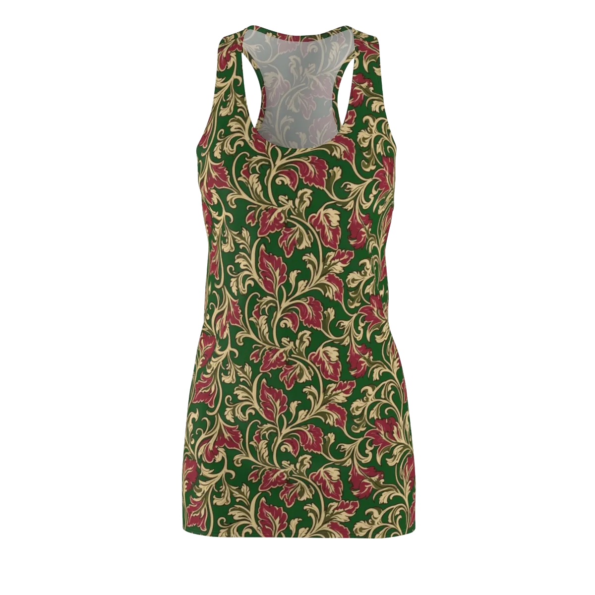 Emerald Rococo on Racerback Dress — Front