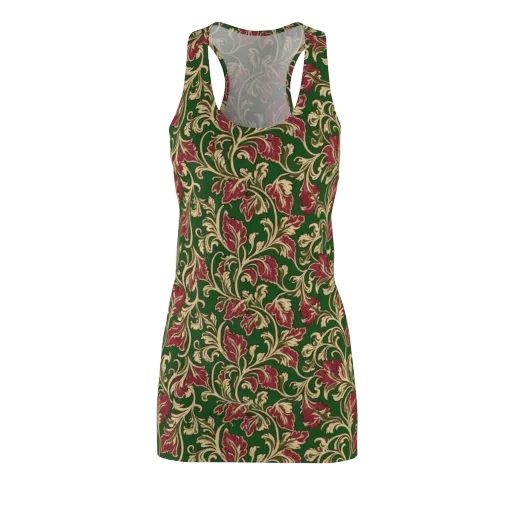 Emerald Rococo on a Racerback Dress