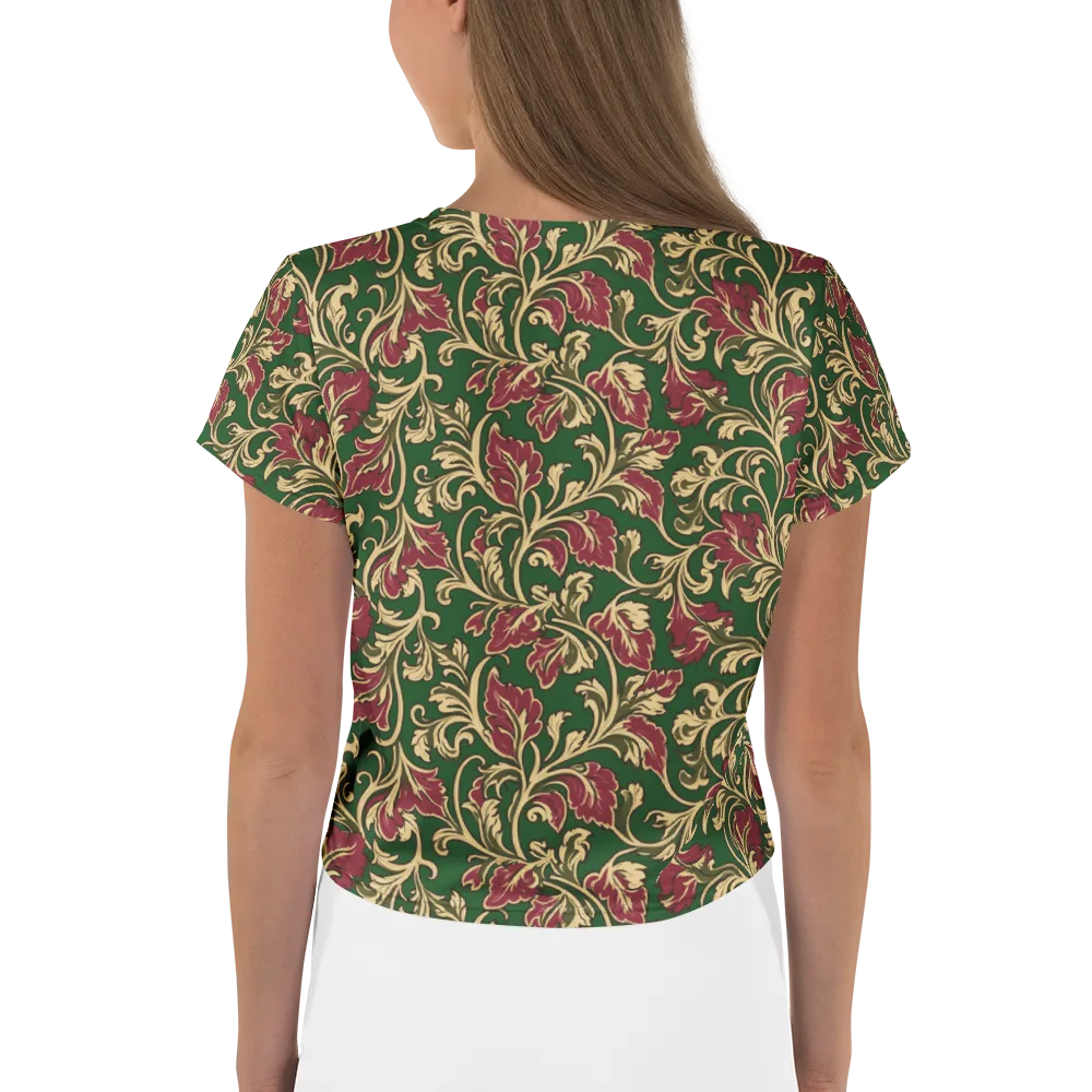 Emerald Rococo on Crop Tee — Back