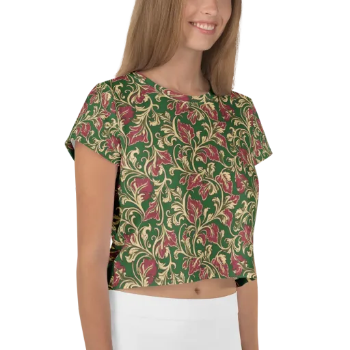 Emerald Rococo on a Crop Tee