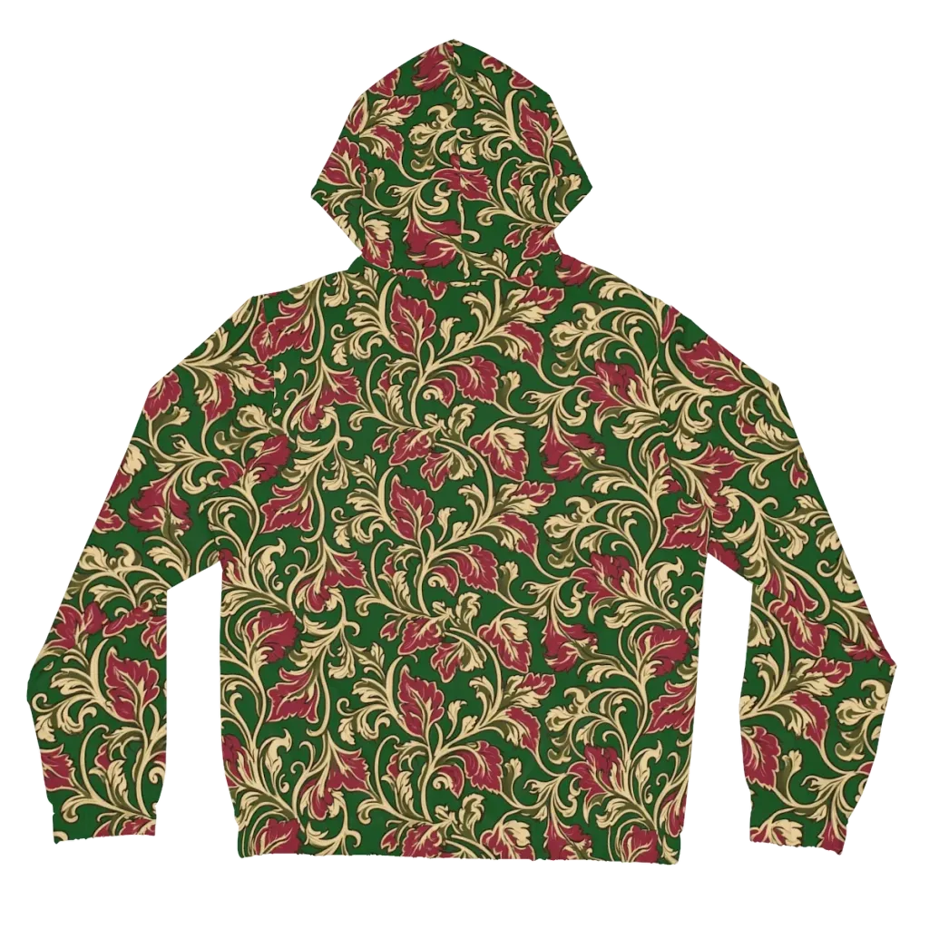 Emerald Rococo on Women's Full-Zip Hoodie — Back
