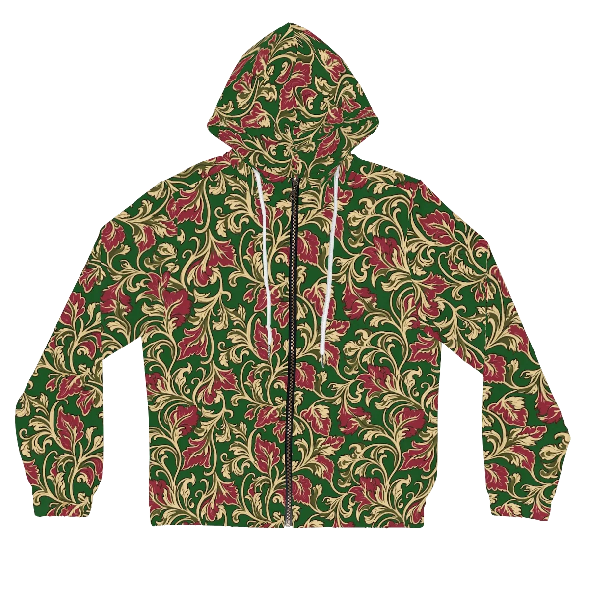 Emerald Rococo on Women's Full-Zip Hoodie — Front