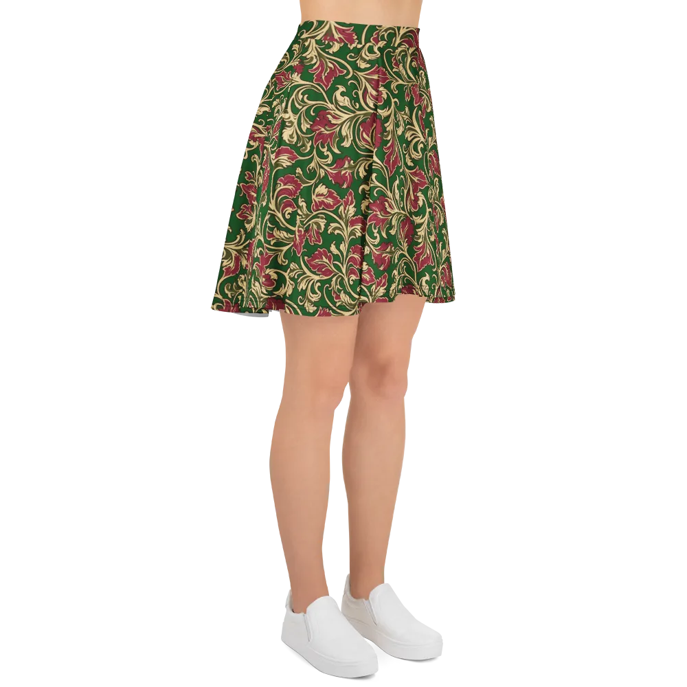 Emerald Rococo on Skater Skirt — Right