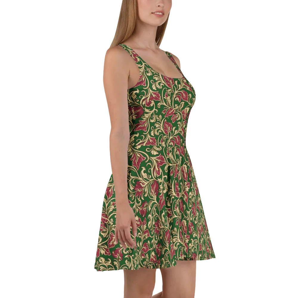Emerald Rococo on Skater Dress — Right