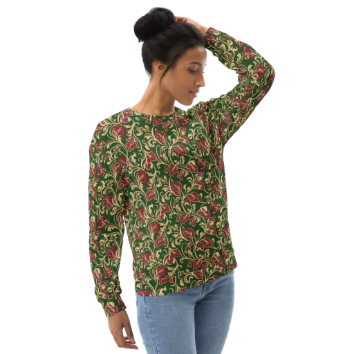 Emerald Rococo on a Sweatshirt