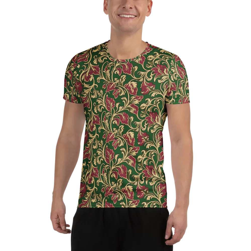 Emerald Rococo on Men's Athletic T-Shirt — Front