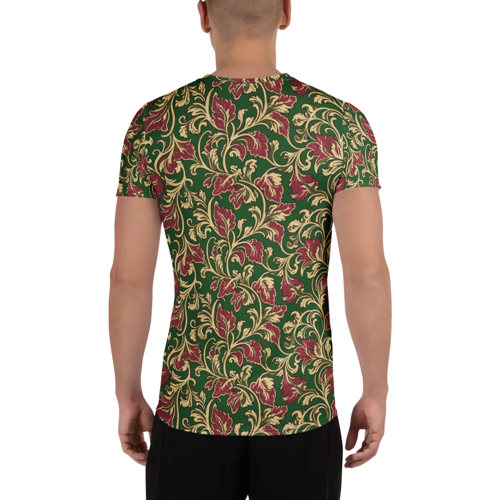 Emerald Rococo on Men's Athletic T-Shirt — Back