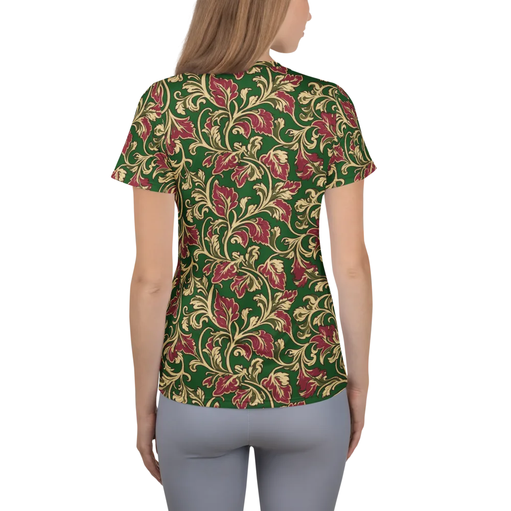 Emerald Rococo on Women's Athletic T-Shirt — Back