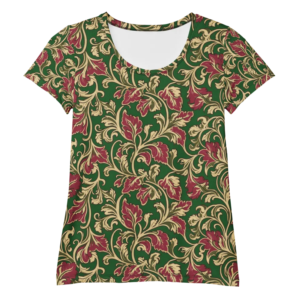 Emerald Rococo on Women's Athletic T-Shirt — Front