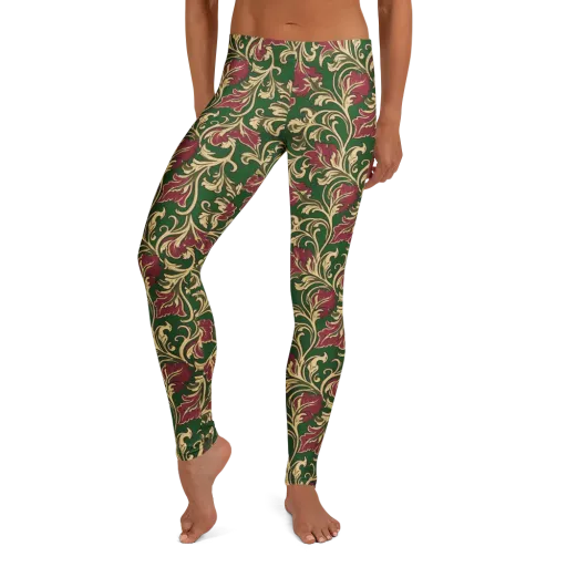 Emerald Rococo on a Leggings