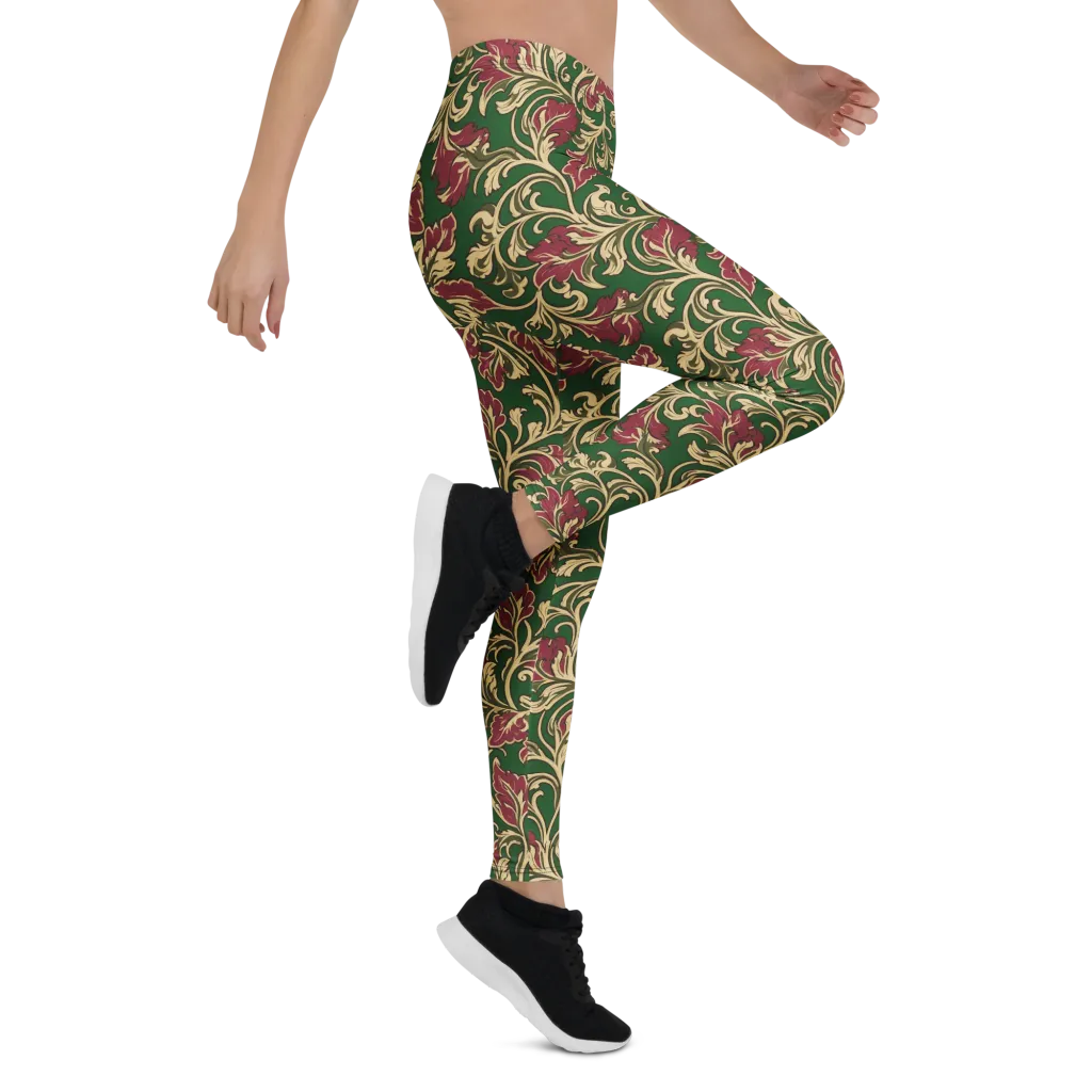 Emerald Rococo on Leggings — Right