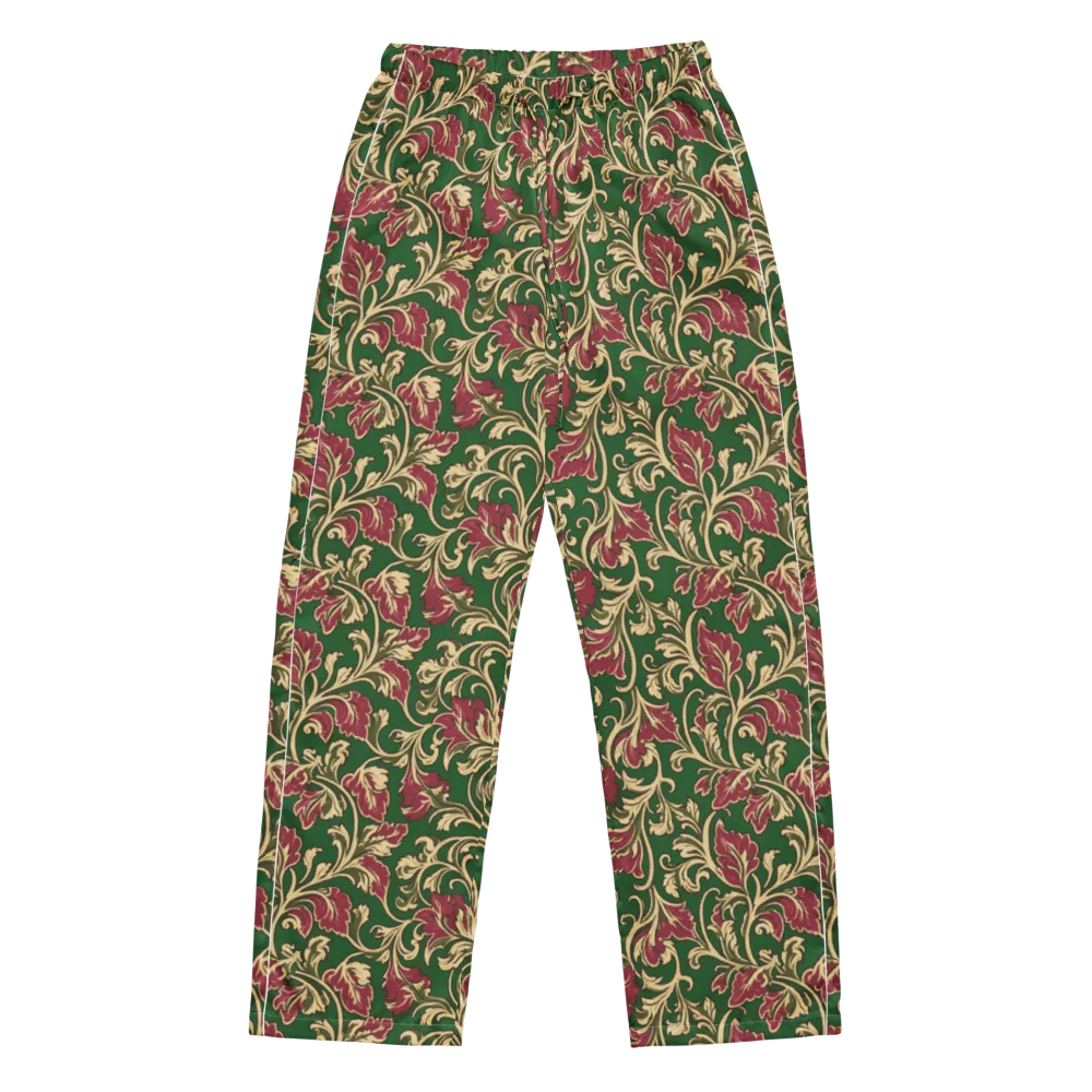 Emerald Rococo on Women's Pajama Pants — Front