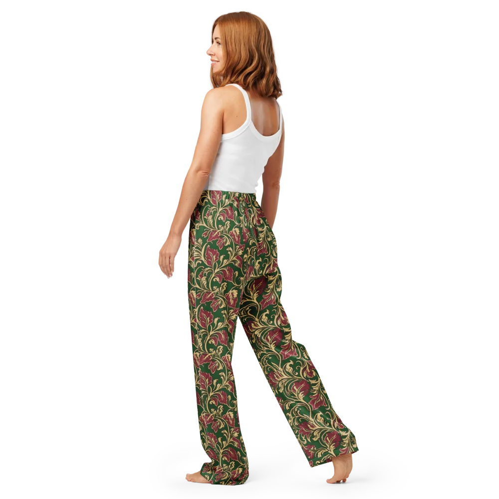 Emerald Rococo on Women's Pajama Pants — Back