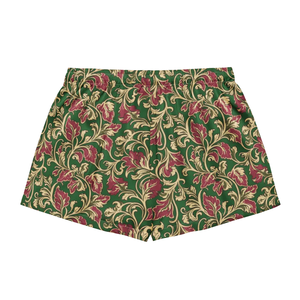 Emerald Rococo on Women's Pajama Shorts — Back