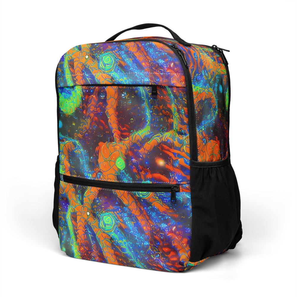 Flame Galaxy on Utility Backpack — Left Front