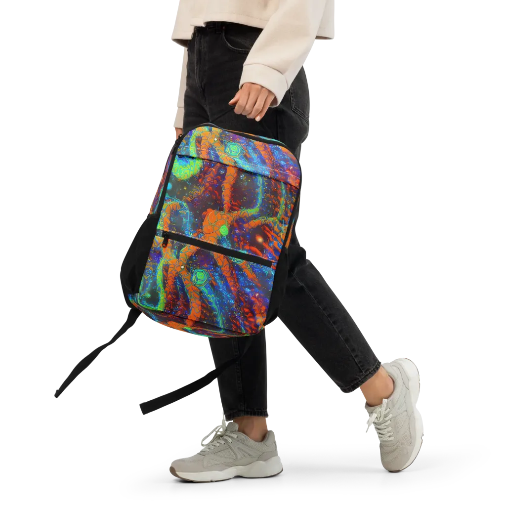 Flame Galaxy on Utility Backpack — Front