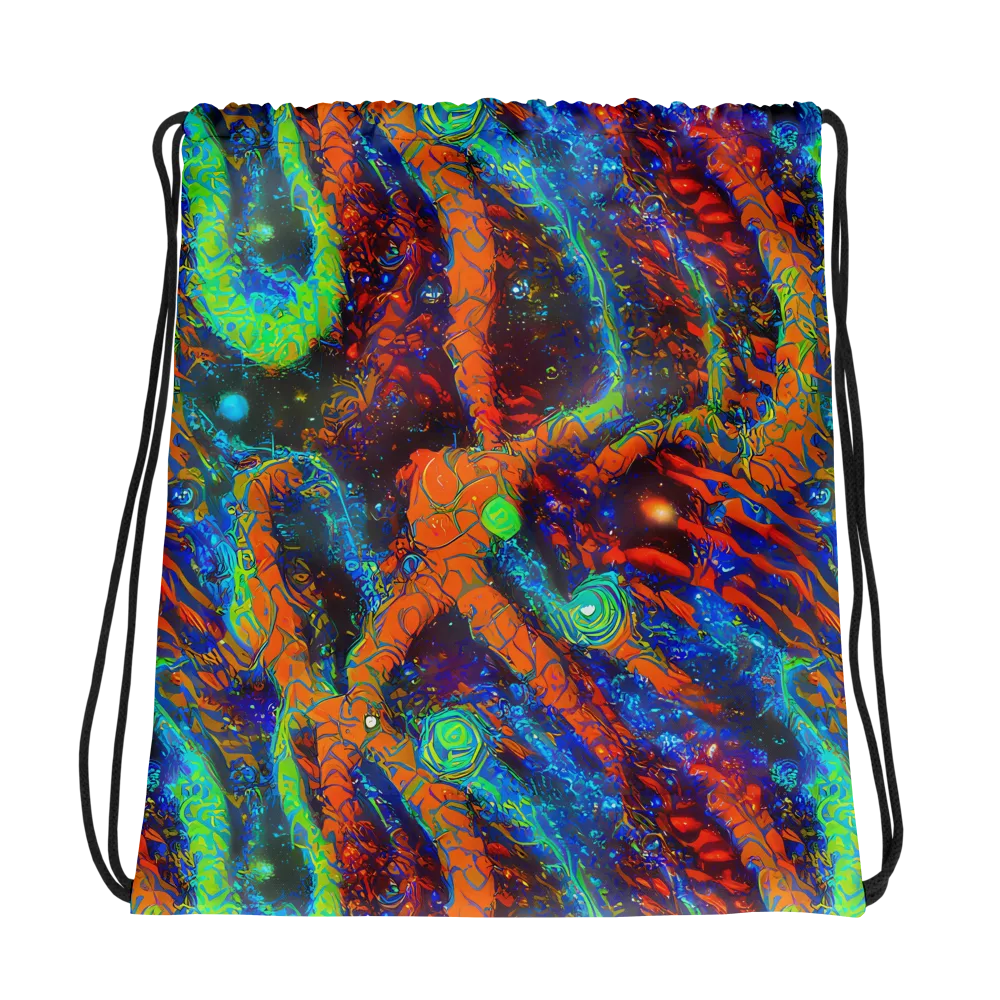 Flame Galaxy on Drawstring Bag — Photo