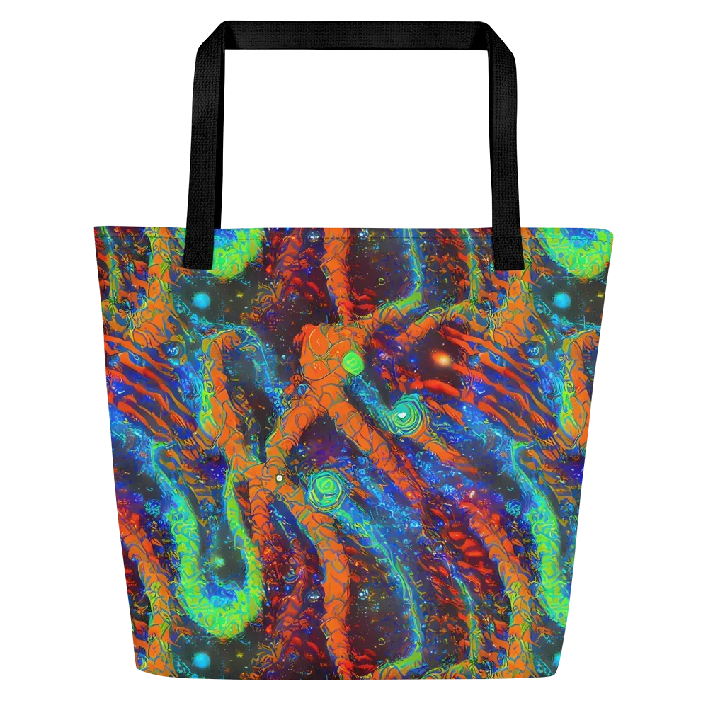 Flame Galaxy on Large Tote Bag W/ Pocket — Front