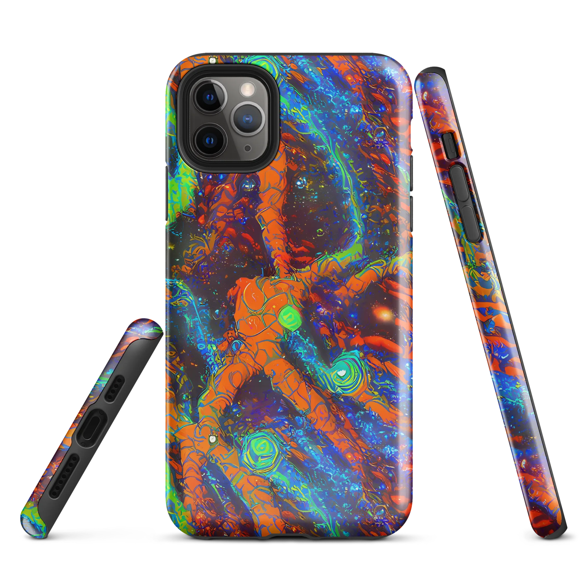 Flame Galaxy on Tough Case for iPhone® — Front