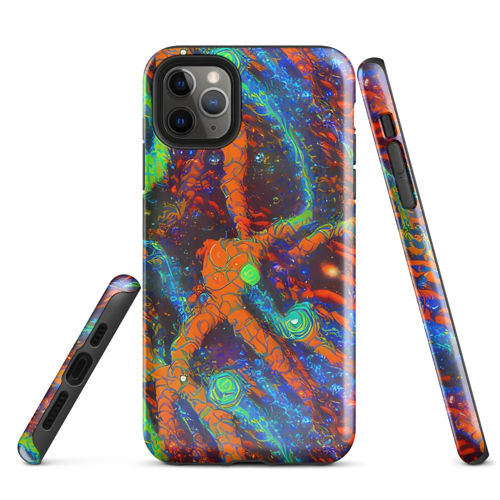 Flame Galaxy on Tough Case for iPhone® — Front