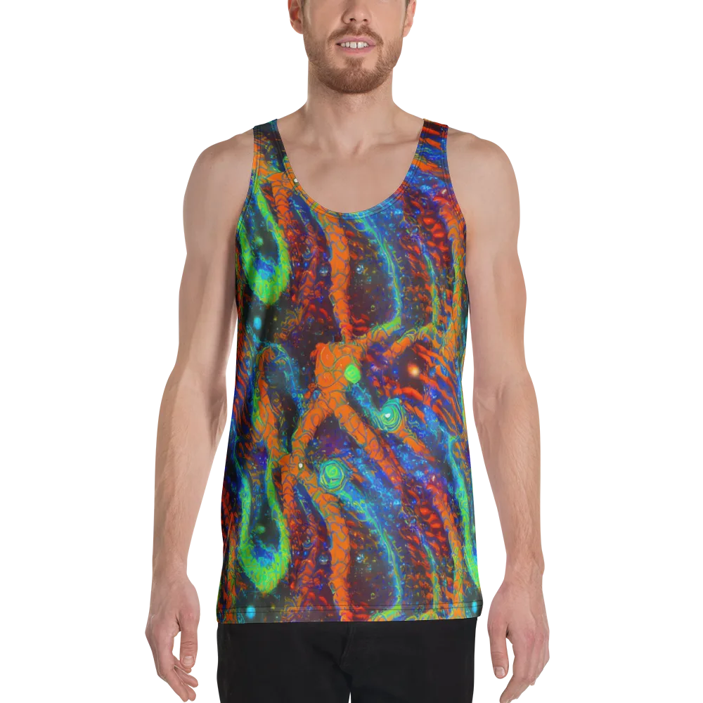 Flame Galaxy on Men's Tank Top — Front
