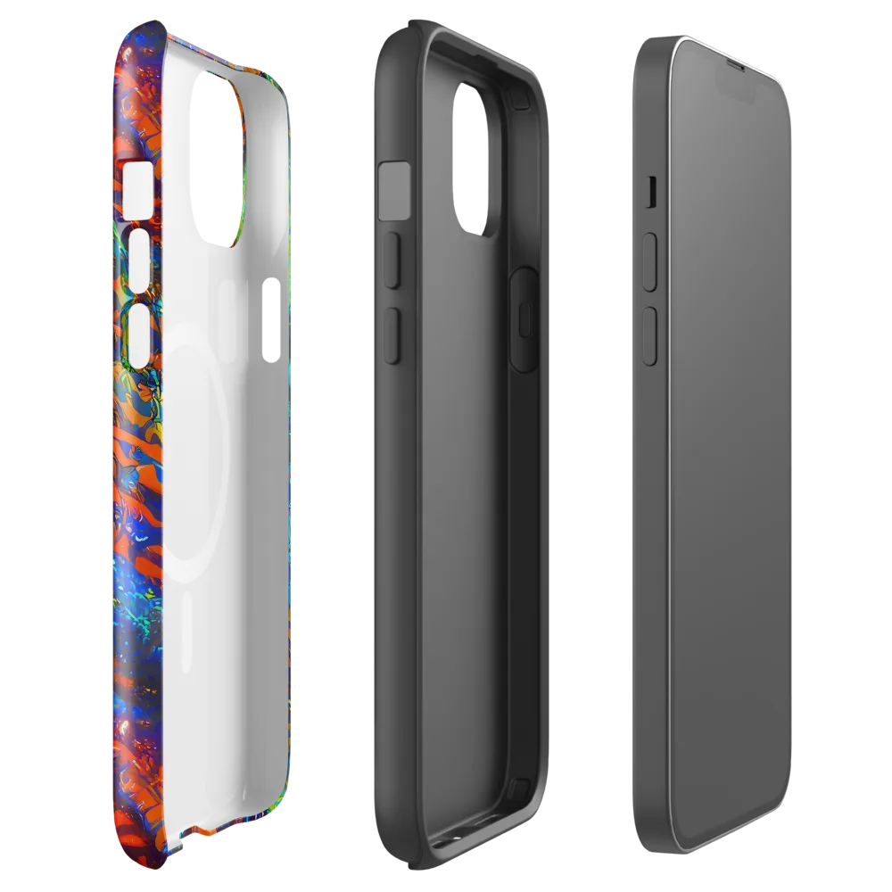 Flame Galaxy on MagSafe Tough Case for iPhone® — Front