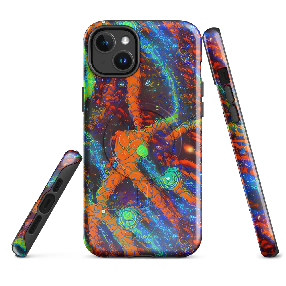 Flame Galaxy on MagSafe Tough Case for iPhone® — Front
