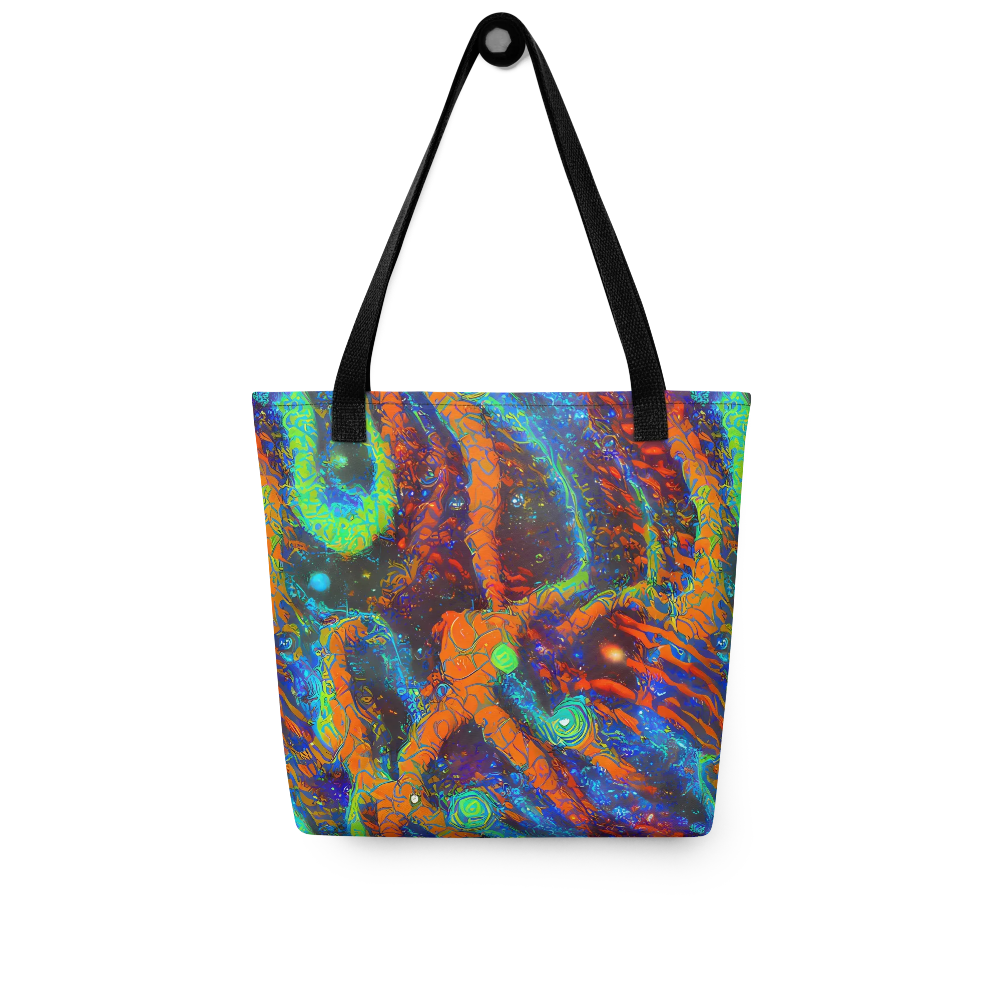 Flame Galaxy on Tote Bag — Front