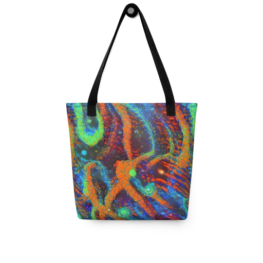 Flame Galaxy on a Tote Bag