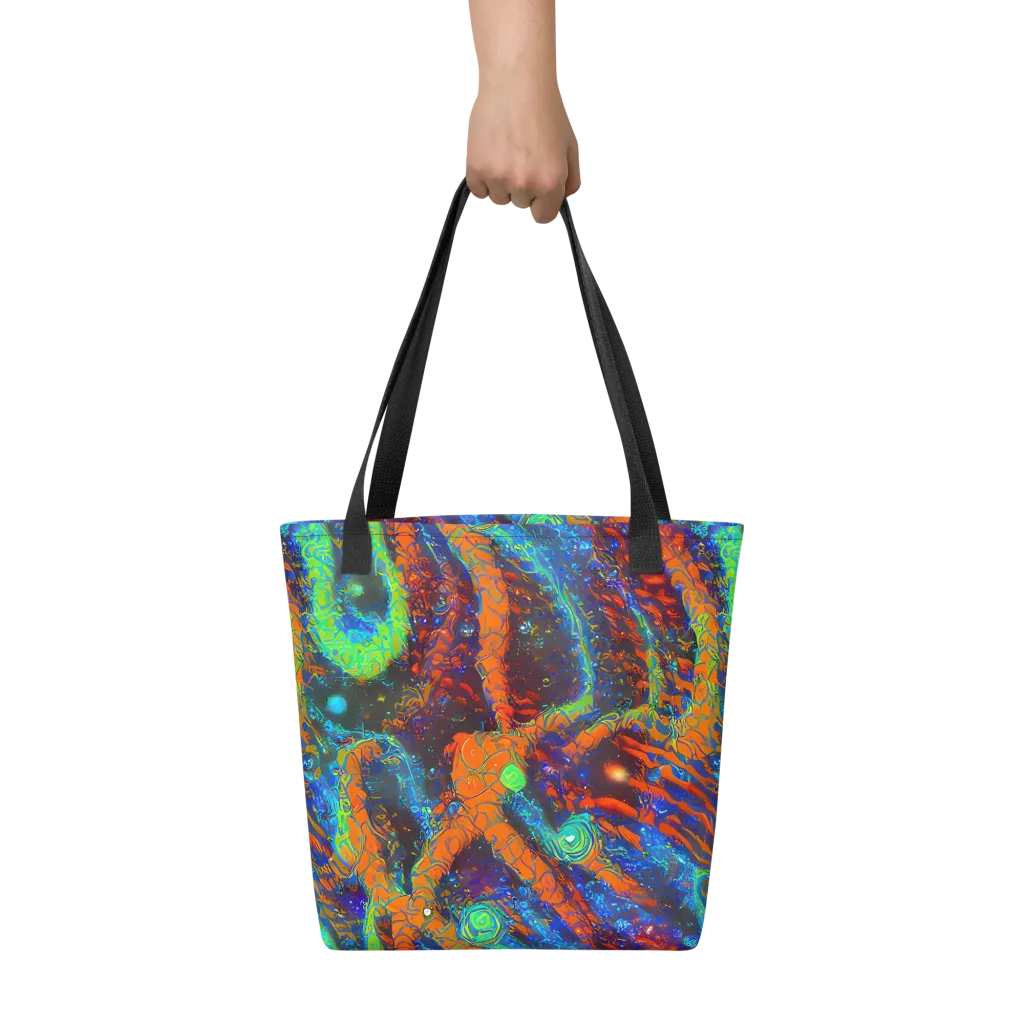 Flame Galaxy on Tote Bag — Front