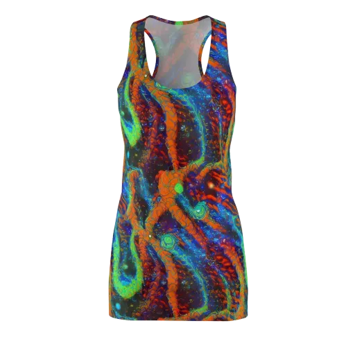 Flame Galaxy on a Racerback Dress