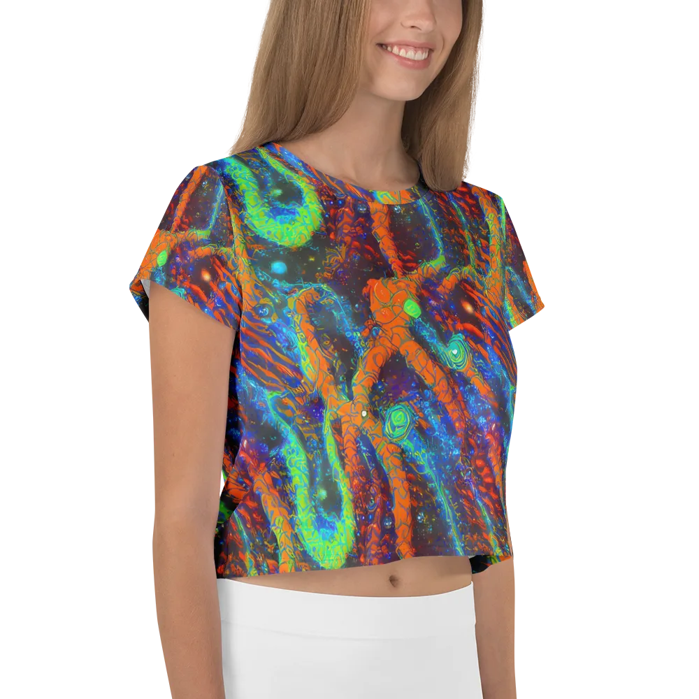 Flame Galaxy on Crop Tee — Right